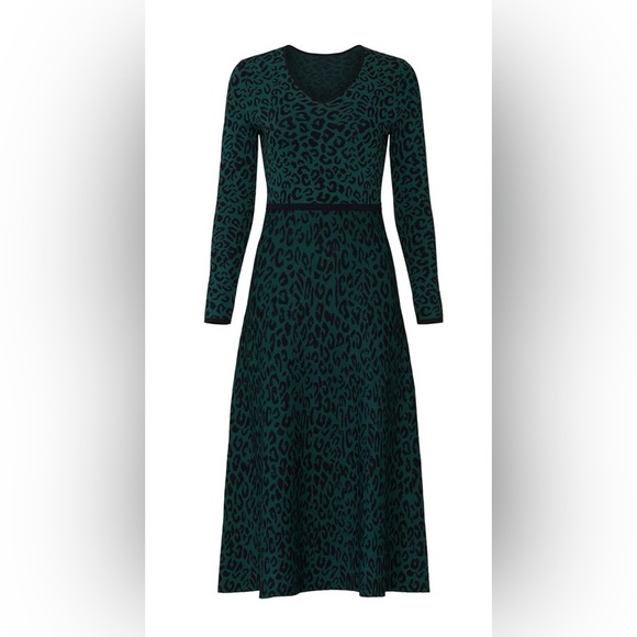 great jones Dresses & Skirts - Great Jones Forest Leopard Knit Dress- Size M